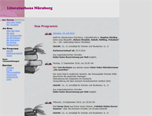 Tablet Screenshot of literaturhaus-nuernberg.de